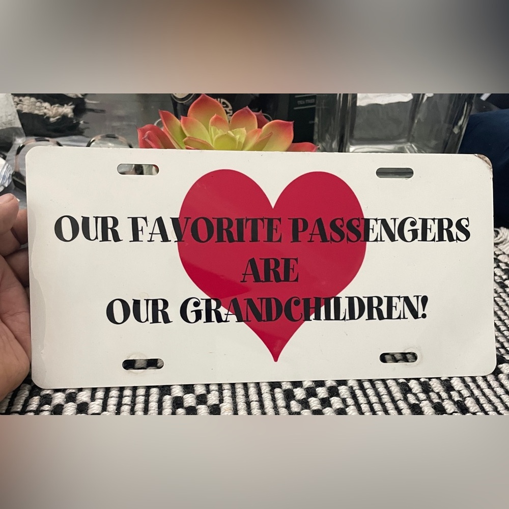 Heart Design License Plate